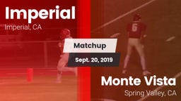 Matchup: Imperial  vs. Monte Vista  2019
