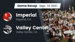 Recap: Imperial  vs. Valley Center  2021
