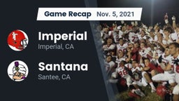 Recap: Imperial  vs. Santana  2021