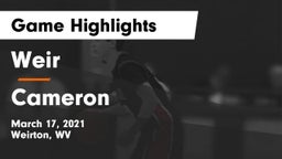 Weir  vs Cameron  Game Highlights - March 17, 2021