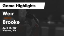 Weir  vs Brooke  Game Highlights - April 13, 2021