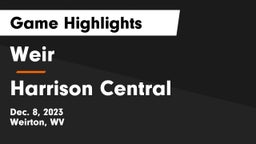 Weir  vs Harrison Central  Game Highlights - Dec. 8, 2023