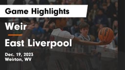 Weir  vs East Liverpool  Game Highlights - Dec. 19, 2023