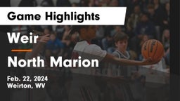 Weir  vs North Marion  Game Highlights - Feb. 22, 2024