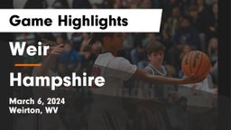 Weir  vs Hampshire  Game Highlights - March 6, 2024