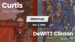 Matchup: Curtis  vs. DeWITT Clinton  2016