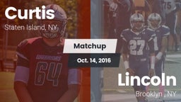 Matchup: Curtis  vs. Lincoln  2016