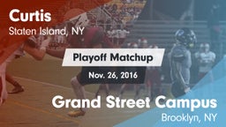 Matchup: Curtis  vs. Grand Street Campus  2015