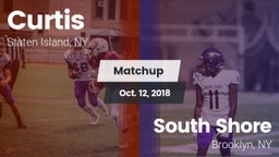 Matchup: Curtis  vs. South Shore  2018