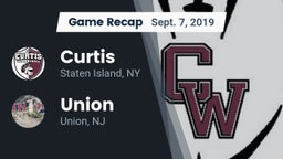 Recap: Curtis  vs. Union  2019