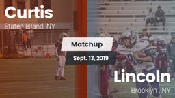 Matchup: Curtis  vs. Lincoln  2019