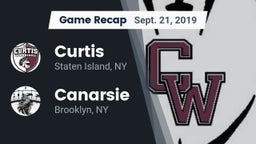 Recap: Curtis  vs. Canarsie  2019