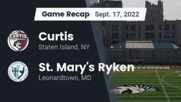 Recap: Curtis  vs. St. Mary's Ryken  2022