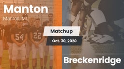Matchup: Manton  vs. Breckenridge 2020