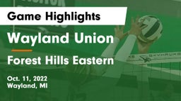 Wayland Union  vs Forest Hills Eastern  Game Highlights - Oct. 11, 2022