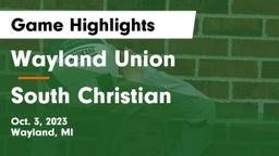 Wayland Union  vs South Christian  Game Highlights - Oct. 3, 2023