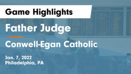 Father Judge  vs Conwell-Egan Catholic  Game Highlights - Jan. 7, 2022