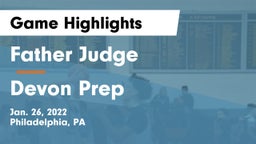 Father Judge  vs Devon Prep  Game Highlights - Jan. 26, 2022