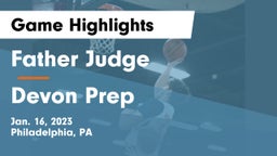 Father Judge  vs Devon Prep  Game Highlights - Jan. 16, 2023
