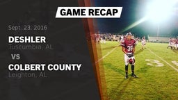 Recap: Deshler  vs. Colbert County  2016