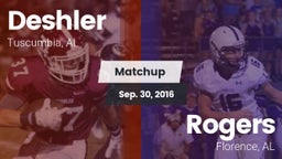 Matchup: Deshler  vs. Rogers  2016