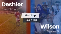 Matchup: Deshler  vs. Wilson  2016