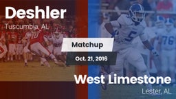 Matchup: Deshler  vs. West Limestone  2016