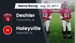 Recap: Deshler  vs. Haleyville  2017
