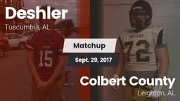 Matchup: Deshler  vs. Colbert County  2017