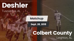 Matchup: Deshler  vs. Colbert County  2018
