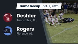 Recap: Deshler  vs. Rogers  2020