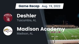 Recap: Deshler  vs. Madison Academy  2022