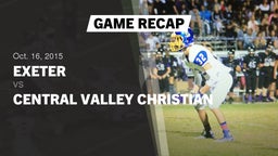 Highlight of Recap: Exeter  vs. Central Valley Christian  2015