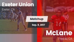 Matchup: Exeter Union High vs. McLane  2017