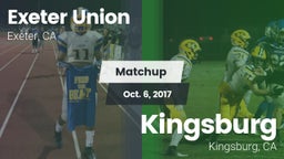 Matchup: Exeter Union High vs. Kingsburg  2017