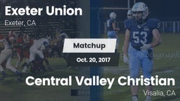 Matchup: Exeter Union High vs. Central Valley Christian 2017