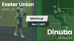 Matchup: Exeter Union High vs. Dinuba  2017