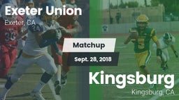 Matchup: Exeter Union High vs. Kingsburg  2018