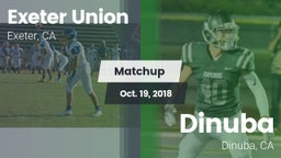 Matchup: Exeter Union High vs. Dinuba  2018