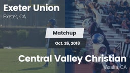 Matchup: Exeter Union High vs. Central Valley Christian 2018