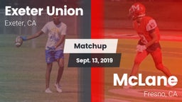 Matchup: Exeter Union High vs. McLane  2019
