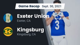 Recap: Exeter Union  vs. Kingsburg  2021