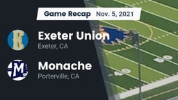 Recap: Exeter Union  vs. Monache  2021