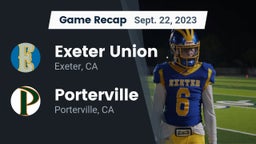 Recap: Exeter Union  vs. Porterville  2023
