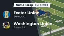 Recap: Exeter Union  vs. Washington Union  2023