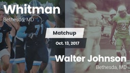 Matchup: Whitman  vs. Walter Johnson  2017