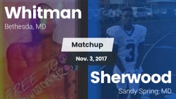 Matchup: Whitman  vs. Sherwood  2017