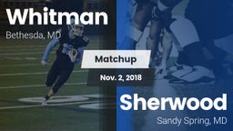 Matchup: Whitman  vs. Sherwood  2018