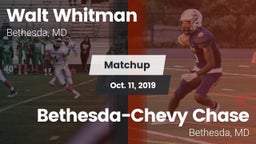Matchup: Whitman  vs. Bethesda-Chevy Chase  2019
