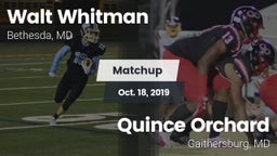 Matchup: Whitman  vs. Quince Orchard  2019